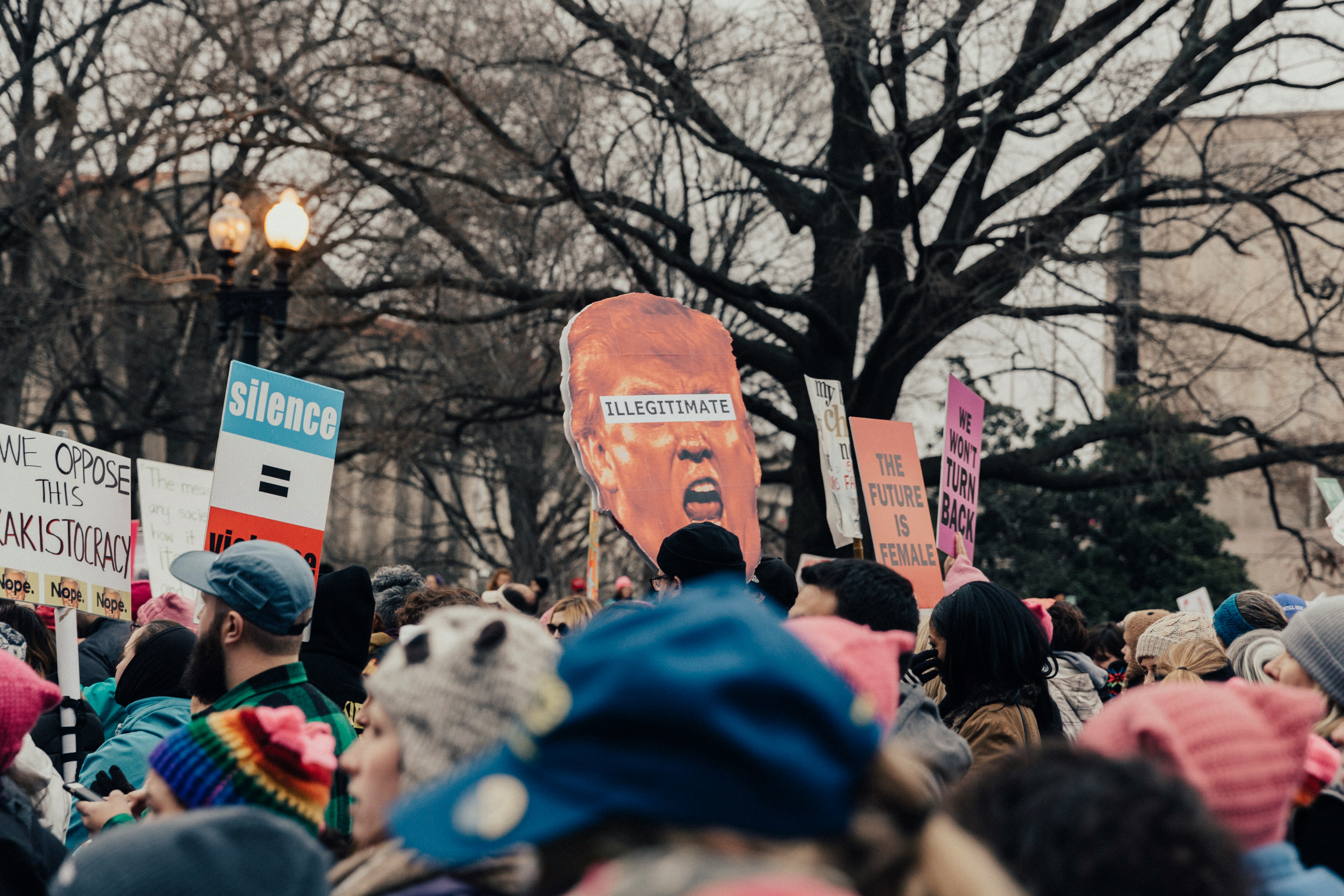 people doing protest on the street